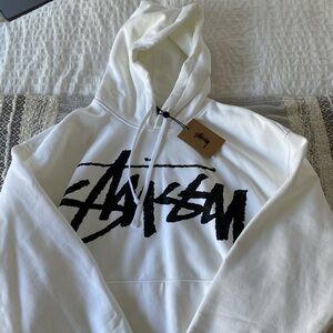 COPY - *STUSSY big stock hood* (Never worn) Colour:White Size X-Large